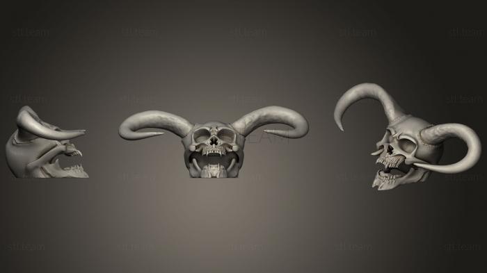 Маски и морды животных Horned Demon Skull